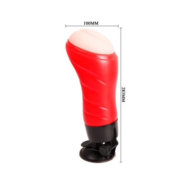 Crazy Bull Masturbator met zuigbasis en vibratie, 28,3 cm Crazy Bull Masturbator met zuigbasis en vibratie, 28,3 cm