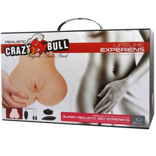 Crazy Bull Masturbator Torso met Vagina en Anus en Vibratie Crazy Bull Masturbator Torso met Vagina en Anus en Vibratie