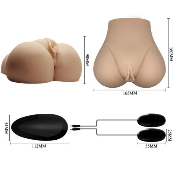 Crazy Bull Masturbator Torso met Vagina en Anus en Vibratie Crazy Bull Masturbator Torso met Vagina en Anus en Vibratie