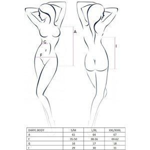 Passion Teddy Daryl zwart – verleidelijke body Passion Teddy Daryl zwart – verleidelijke body - Afbeelding 3