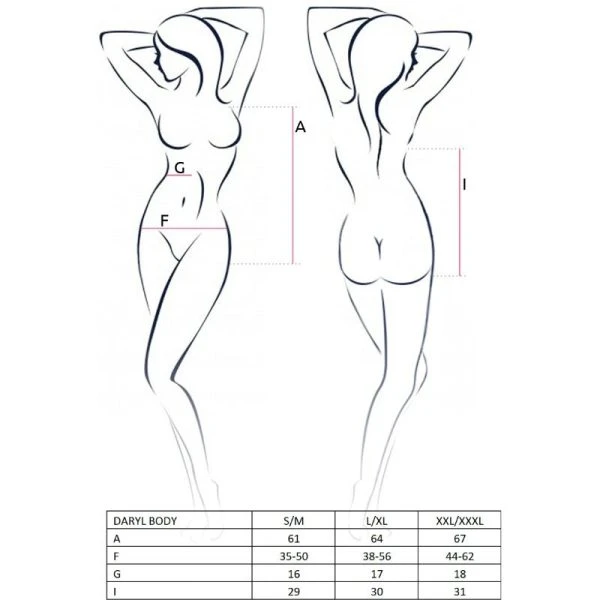 Passion Teddy Daryl zwart – verleidelijke body Passion Teddy Daryl zwart – verleidelijke body