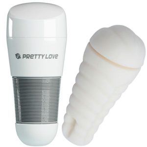 Pretty Love Kitty White Vagina Masturbator 2 with Vibration Pretty Love Kitty White Vagina Masturbator 2 with Vibration - Image 2