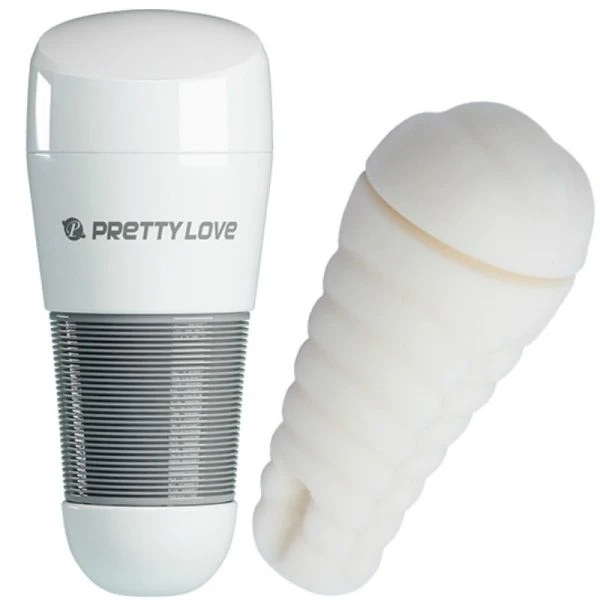 Pretty Love Kitty White Vagina Masturbator 2 with Vibration