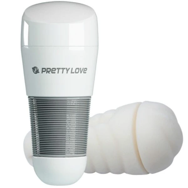 Pretty Love Kitty White Vagina Masturbator 2 with Vibration