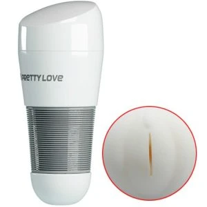 Pretty Love Kitty White Vagina Masturbator 2 met Vibratie