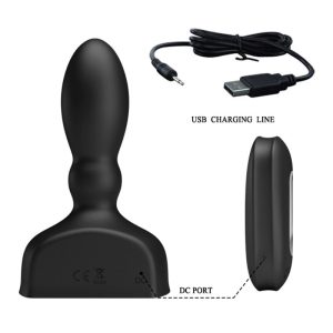 Mr Play opblaasbare anaalvibrator met afstandsbediening, zwart Mr Play opblaasbare anaalvibrator met afstandsbediening, zwart - Afbeelding 3