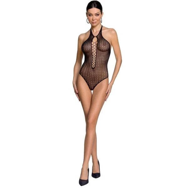 Passion Teddy-Netzkörper BS088 in Zwart, Rood of Wit