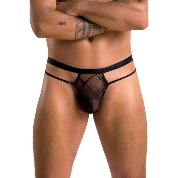 Passion Collin Thong voor mannen in zwart Passion Collin Thong voor mannen in zwart