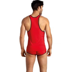 Anais Luxury Lingerie Herren-Top Soul van rode microvezel Anais Luxury Lingerie Herren-Top Soul van rode microvezel - Afbeelding 2