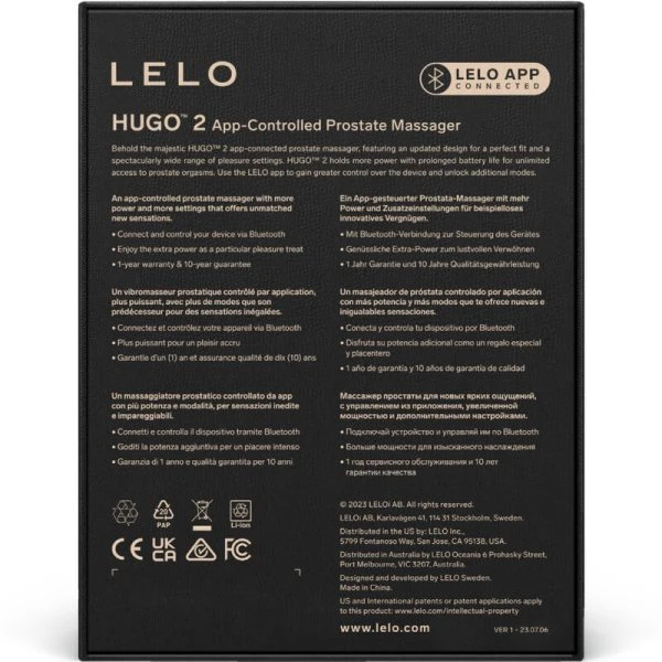Lelo Hugo 2 App-gestuurde anaalvibrator voor de prostaat
