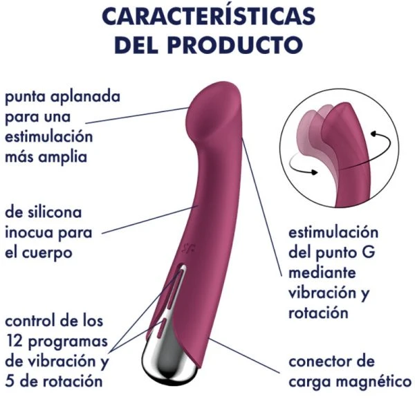 Satisfyer Spinning G-Spot 1 Rotator Vibrator met Rotatie en Vibratie