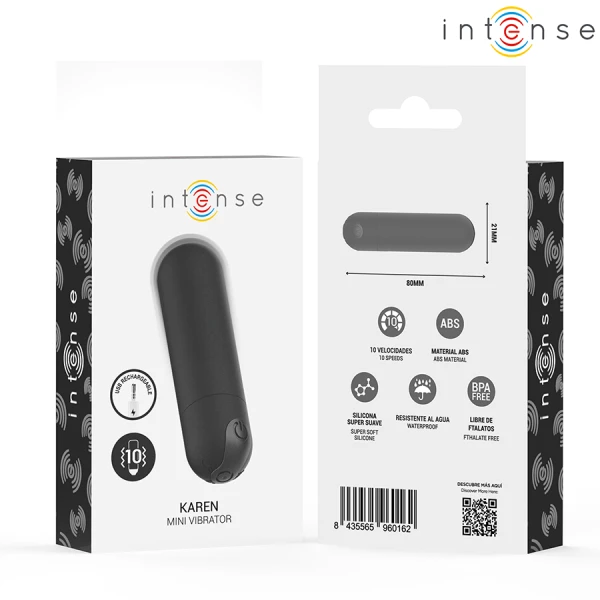 Intense Mini-Vibrator Karen wiederaufladbar, 10 Modi