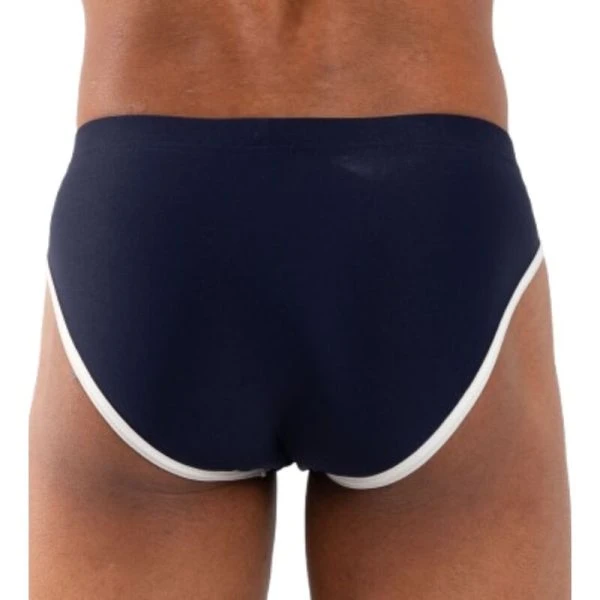 Burn Slip 020 Navy – sensuele mannenslip met transparante details