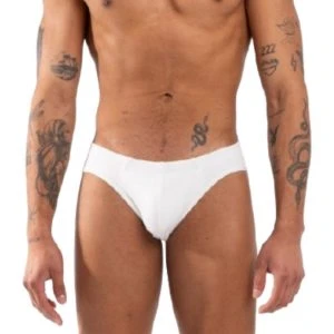 Burn Slip 021 White Slip voor mannen in het wit