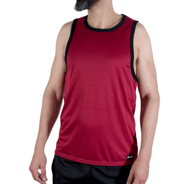 Macho Underwear Sport-T-Shirt van viscose-polyamide, Maroon