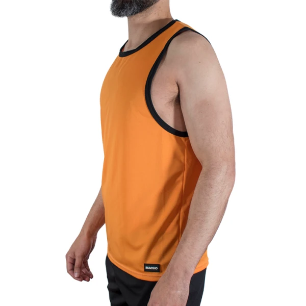 Macho Underwear Sport-T-Shirt van viscose-polyamide, oranje
