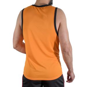 Macho Underwear Sport-T-Shirt van viscose-polyamide, oranje Macho Underwear Sport-T-Shirt van viscose-polyamide, oranje - Afbeelding 3