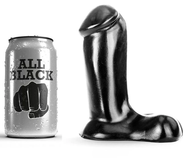 All Black Realistische Dildo voor Beginners