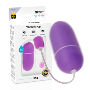 Online Waterdicht Vibratie-ei met 10 Standen Lila Online Waterdicht Vibratie-ei met 10 Standen Lila - Afbeelding 1