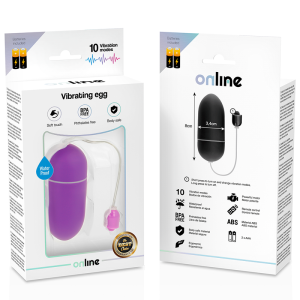 Online Waterdicht Vibratie-ei met 10 Standen Lila Online Waterdicht Vibratie-ei met 10 Standen Lila - Afbeelding 4