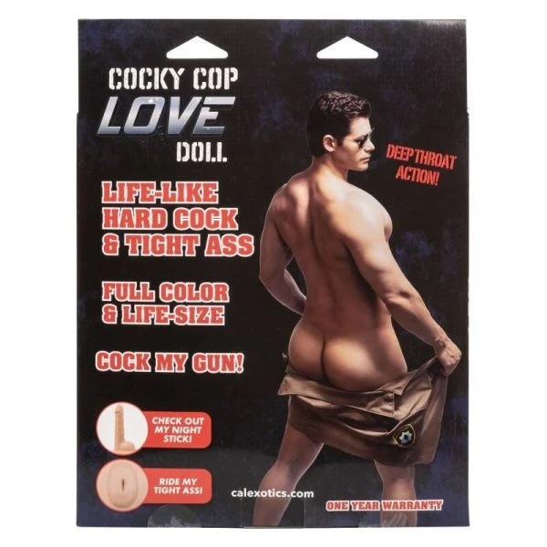 Calexotics inflatable love doll Cocky Cop with two holes