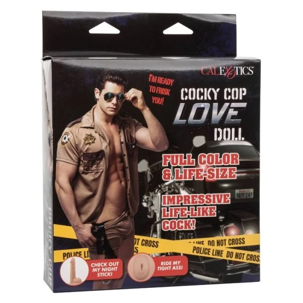 Calexotics inflatable love doll Cocky Cop with two holes