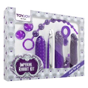 Toyjoy Keizerskonijn-Kit Paars – 7-delige Toy-set met Vibrator, Dildo & Analkralen Toyjoy Keizerskonijn-Kit Paars – 7-delige Toy-set met Vibrator, Dildo & Analkralen - Afbeelding 2