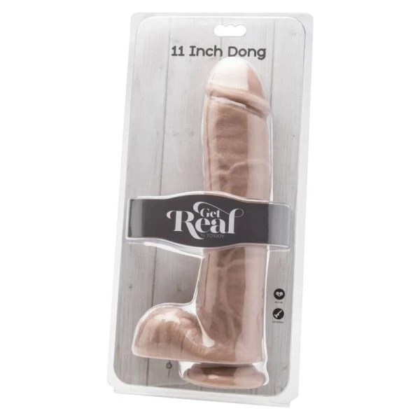 Get Real Dildo met balzakhuid, realistisch, PVC