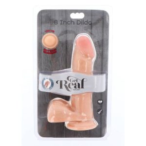 Get Real Dual Density Dildo 18 cm met eierhuid en zuignap Get Real Dual Density Dildo 18 cm met eierhuid en zuignap - Afbeelding 3