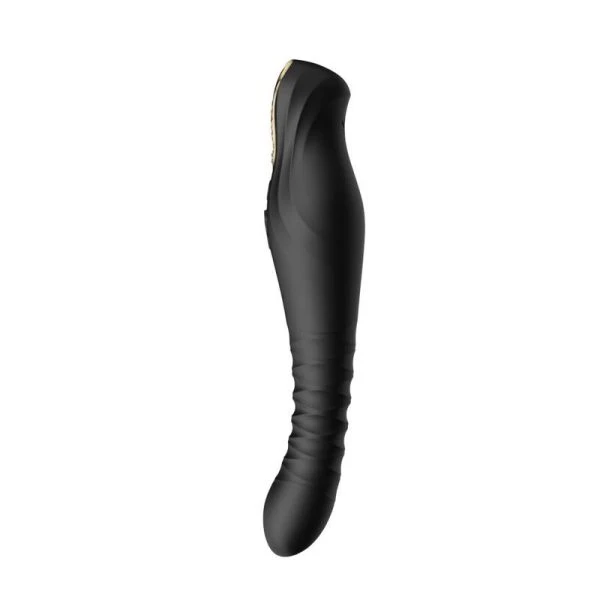 Zalo King Thruster stootvibrator met PowerThrust-technologie, zwart