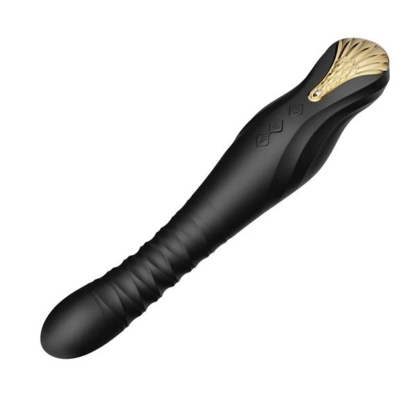 Zalo King Thruster stootvibrator met PowerThrust-technologie, zwart