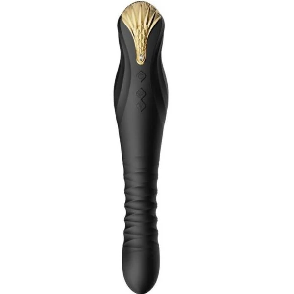 Zalo King Thruster stootvibrator met PowerThrust-technologie, zwart