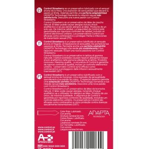 Control Kondome Passt Strawberry 12 Count Strawberry Flavor Control Kondome Passt Strawberry 12 Count Strawberry Flavor - Image 2