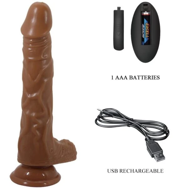 Baile Bodach Realistic Vibrator with Remote Control and Suction Cup Baile Bodach Realistic Vibrator with Remote Control and Suction Cup