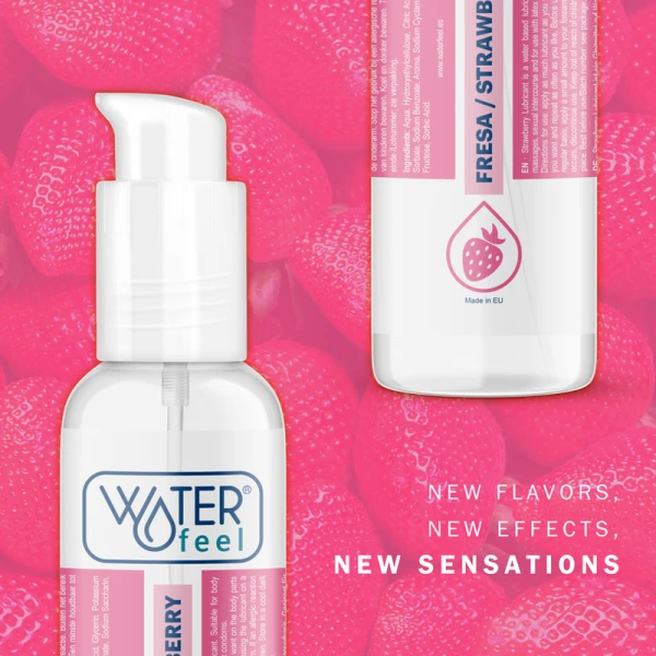 Waterfeel Water-Based Lubricant with Strawberry Flavor 175 ml Waterfeel Water-Based Lubricant with Strawberry Flavor 175 ml