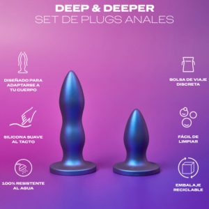 Durex Anal Plug Set Deep & Deeper with Two Sizes in Silicone Durex Anal Plug Set Deep & Deeper with Two Sizes in Silicone - Image 2
