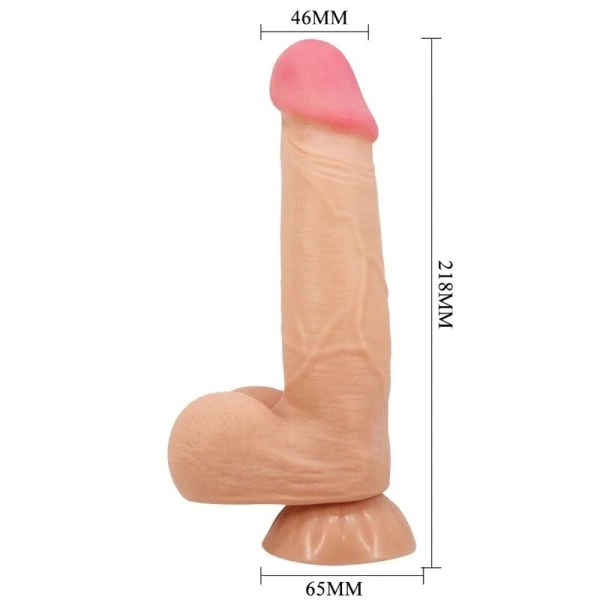 Pretty Love Sliding Skin Dildo with Suction Cup and Remote Control