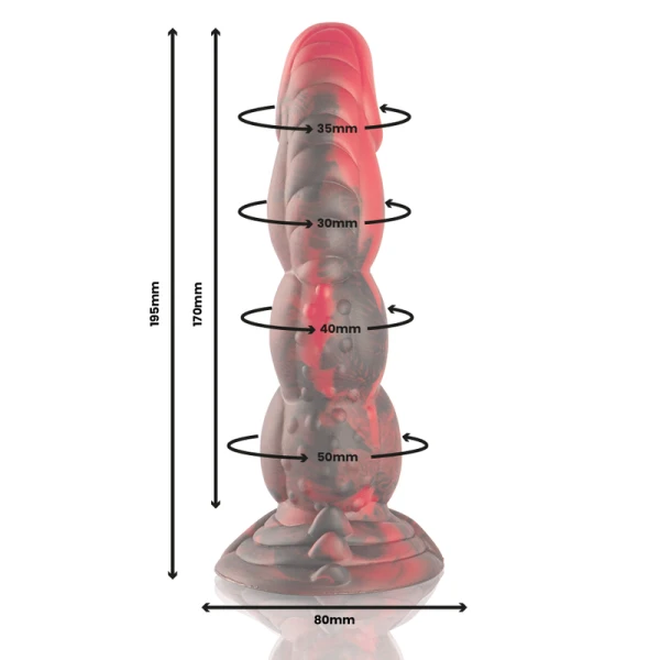 Epic Siliconen Dildo Ares Strijdt Hartstocht