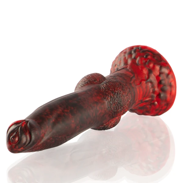 Epic Prometheus Dildo Titan IN Flames with Remote Control, Rechargeable