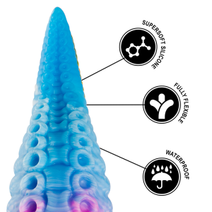 Epic siliconen dildo Phorcys blauw, grote maat Epic siliconen dildo Phorcys blauw, grote maat - Afbeelding 7