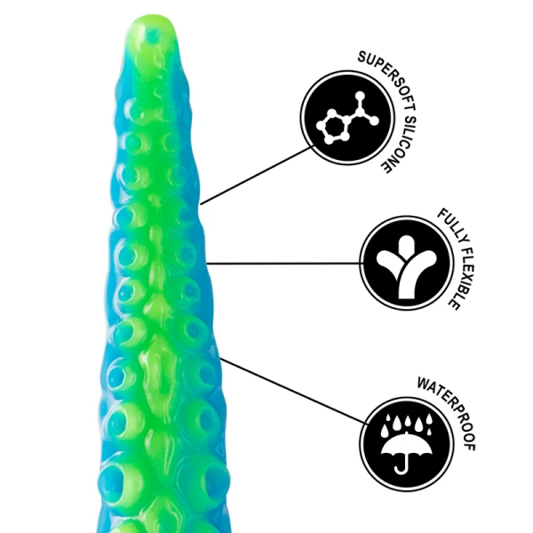 Epic Scylla Silicone Dildo with Tentacle Design, Small
