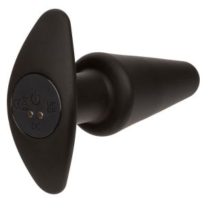 Calexotics Rock Bottom Tapered Anale Plug met 10 trillingen, siliconen, zwart Calexotics Rock Bottom Tapered Anale Plug met 10 trillingen, siliconen, zwart - Afbeelding 5