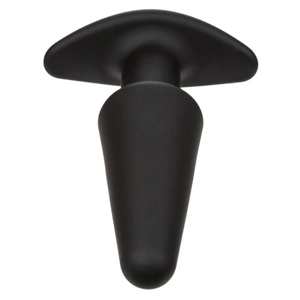 Calexotics Rock Bottom Tapered Anale Plug met 10 trillingen, siliconen, zwart