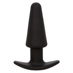 Calexotics Rock Bottom Tapered Anale Plug met 10 trillingen, siliconen, zwart Calexotics Rock Bottom Tapered Anale Plug met 10 trillingen, siliconen, zwart - Afbeelding 2