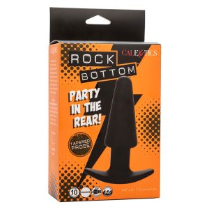 Calexotics Rock Bottom Tapered Anale Plug met 10 trillingen, siliconen, zwart Calexotics Rock Bottom Tapered Anale Plug met 10 trillingen, siliconen, zwart - Afbeelding 10