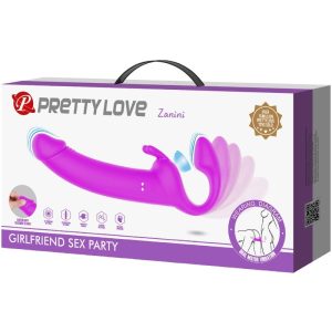 Pretty Love Zanini Strapless Strap-On with 10 Vibrations, Purple Pretty Love Zanini Strapless Strap-On with 10 Vibrations, Purple - Image 9