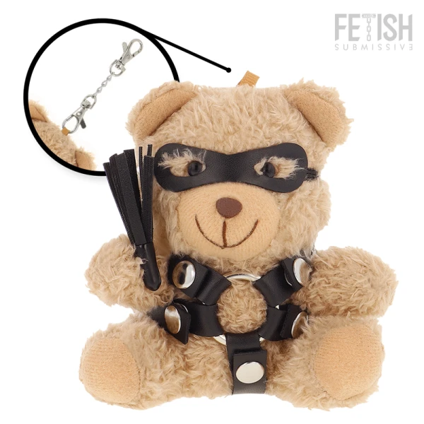 Fetish Submissive Teddybeer Bdsm Model 2 – Pluche verzamelfiguur met fetisj-accessoires