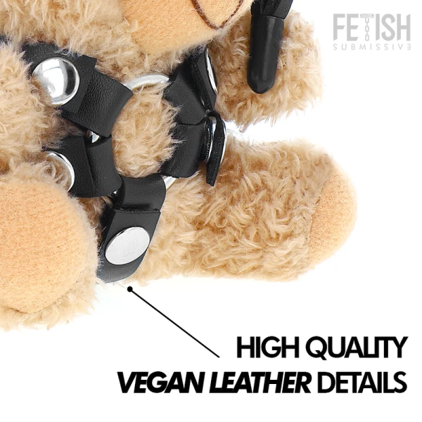 Fetish Submissive Teddybeer Bdsm Model 2 – Pluche verzamelfiguur met fetisj-accessoires