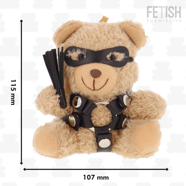 Fetish Submissive Teddybeer Bdsm Model 2 – Pluche verzamelfiguur met fetisj-accessoires