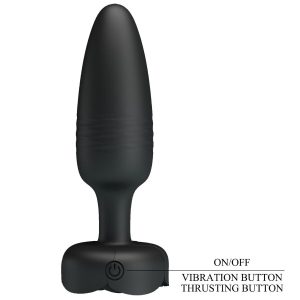 Pretty Love Tarion Anal Plug with LED Light and Vibration, Black Silicone Pretty Love Tarion Anal Plug with LED Light and Vibration, Black Silicone - Image 7